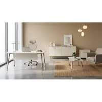 AEA Ensemble de bureau de haute qualité comprenant : bureau, meuble de rangement, table basse et commode