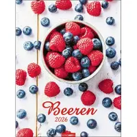 Merkloos Calendrier mural 2026 - Calendrier coloré sur le thème de l'alimentation, mettant en avant les superaliments