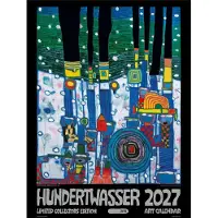Merkloos Calendrier d'art 2027 de Hundertwasser - Édition limitée pour collectionneurs
