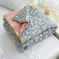 Merkloos Couette légère en coton pour l'été, garnie de fibres de soja