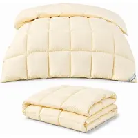 Merkloos Couette moelleuse avec rembourrage en fibres, adaptée à toutes les saisons