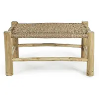 Natur24 Lampe de table en bois d'acacia, dimensions 80 x 60 x 40 cm. Table d'appoint en bois d'acacia, idéale pour le salon. Neuf