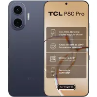 TCL P80 Pro 256 Go (256 Go, Midnight Blue, 6.83", Double SIM, 5G), Téléphone portable, Bleu