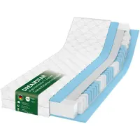 Dreamstar Matelas ergonomique 7 zones avec ressorts ensachés | 100 x 200 cm | 17cm | H2 & H3 | Ergo Flex Duo | Matelas réversible