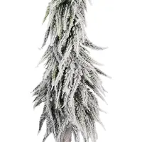 Clayre & Eef Mini-sapin de Noël artificiel Ø 15x80 cm Vert Plastique