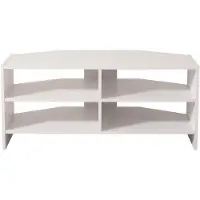 AEA Meuble d'angle pour télévision, en bois, avec étagères, design moderne, idéal pour le salon