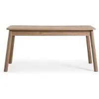 JVmoebel Table à manger Skandi en bois de chêne naturel, style moderne, avec fonction d'extension