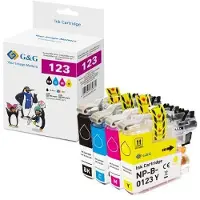 G&G 14781 XL-Druckerpatronen 4er Set Brother LC-123VALP BK/C/M/Y