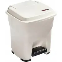 Rotho Poubelle à Pédale HERA 35L Beige Professionnel