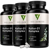 IK-Handelsgruppe Vita Elements Complexe Culture-21 Lot de 3 540 gélules Vegan Complément alimentaire