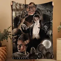 Merkloos Couverture de lit en polyester de luxe sur le thème de l'horreur
