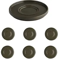 Aps Untertasse THE GRID braun Ø 16,0 cm, 1 St., Soucoupe, Marron