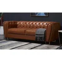 AEA Dreisitzer Wohnsofa Komfortsofa Polstersofa 3-Sitzer Sofa Kunstleder Komfortsofa