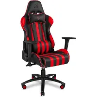 Dripio Fauteuil de gaming, noir et rouge, réglable, revêtement en similicuir, capacité maximale de 150 kg.
