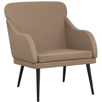 Merkloos Fauteuil relax en similicuir, couleur marron, dimensions 63x76x80 cm