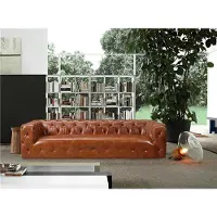 AEA Ledersofa Kunstleder Couch Big - Sofa Luxus Wohnzimmer Sitz Polster Viersitzer