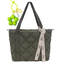 Merkloos Sac bandoulière en nylon Damen, fermeture éclair, grande capacité