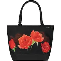 Merkloos Sac à main pour femmes, modèle shopper, motif bouquet de roses