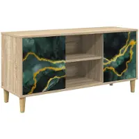 Merkloos Meuble TV Sonoma, 102x33x50 cm, avec portes
