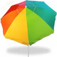 KLK Dripio - Parasol de plage - 220 cm - Protection UV - Toit ventilé