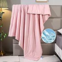 Merkloos Couette d'été légère de Koel, côté glacé, respirante et double face