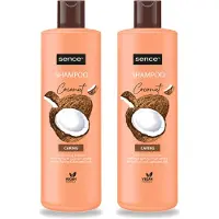 Sence 2 x Shampooing à la noix de coco - Shampooing nourrissant pour les cheveux secs et abîmés - 400 ml - Pack avantage - 2 pièces