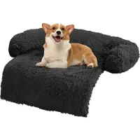Merkloos Solidchoice - Coussin doux et moelleux pour chien, forme lit, 95 x 95 x 16 cm, lavable