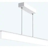Doporro Suspension Luminaire Plafonnier Lustre Chambre Salon Réglable Éclairage Intérieur Mémoire Intelligente Lampe de Nuit LED Blanc Télécommande 110.5×1.8×130CM 24W Alivetta3303