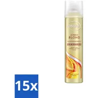 Unilever 15 x Shampooing sec Andrélon Blond pour cheveux blonds - 245 ml - Pack économique - 15 pièces