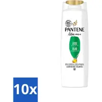 Pantene - Shampooing - Lisse & Soyeux - Nourrit et fortifie - Pour les cheveux crépus - 225 ml - Pack avantage - 10 pièces