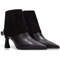 Hispanitas pour femme. HI265070 Bottines en cuir Paris noir (38), 3 à 5 cm, Fermeture éclair, Casuel