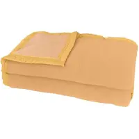 OEM Couverture en laine, 180x240 cm, couleur beige/champagne, modèle Aubisque