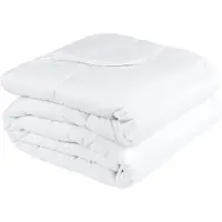 OEM Couverture anti-acariens 150 g/m², 180x220 cm, pour le printemps/l'été, couleur blanche