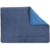OEM Couverture de transition en microfibre pour lit français, couleur bleue, référence 1001039