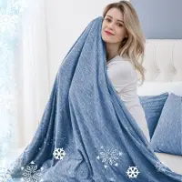 OEM Couverture rafraîchissante avec technologie Arc-Chill, couleur bleue, dimensions 228x228 cm