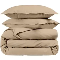 OEM Ensemble de housses de couette en percale, 80 fils/cm², dimensions 240x260 cm, couleur unie