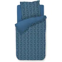 OEM Parure de lit Rani, bleu marine, 135x200 cm + 80x80 cm