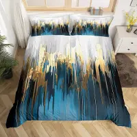 OEM Housse de couette Super King, 260x220 cm, Ombre-Design, 3 pièces