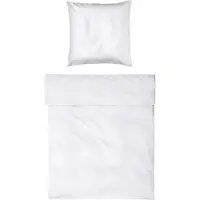 OEM Jeu de literie 135x200 + 80x80 cm, 100% coton, blanc/champagne