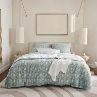 OEM Couverture de lit en percale de coton, 200x200 cm, modèle Palma