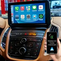 Insta24 Autoradio Android 15 pour Opel Zafira Tourer C (2011-2016), écran tactile de 9 pouces, GPS, navigation, CarPlay, Android Auto, Bluetooth, FM, RDS, format 2 DIN, 4 Go de RAM, 64 Go de stockage