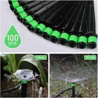 Markenlos Goutteurs d'irrigation, orientables à 360 degrés - Adaptés aux tuyaux d'irrigation de 1/4 de pouce - Lot de 100 pièces