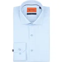 Suitable Chemise Twill Imprimée Clair Bleu clair Bleu taille 40