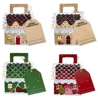 Dripio Calendrier de l'Avent à remplir, 24 compartiments, en carton, multicolore, avec motif de Noël