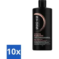 Syoss - Kératine - Shampooing - Coiffage longue durée - 440ml - Pack avantage - 10 pièces