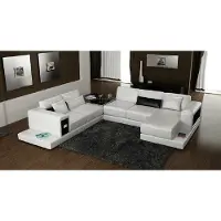 AEA Canapé d'angle, canapé en L, ensemble de salon, canapé en cuir, ensemble de meubles rembourrés, fauteuil relax, canapé convertible