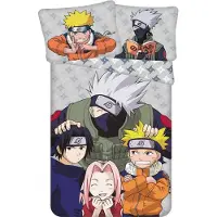 Jerry Fabrics Naruto Design Parure de lit douillette coton, 140x200 cm & 70x90 cm