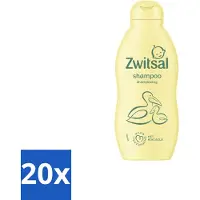 Zwitsal 20 flacons de shampooing pour bébé - Doux et nourrissant - 200 ml - Pack économique - 20 pièces