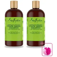 Shea Moisture 2 x Shampooing "Power Greens" à l'huile de moringa et à l'avocat de , 384 ml - Lot de 2