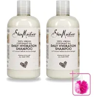 Shea Moisture 2 x Shampoo hydratant quotidien à l'huile de coco vierge , 384 ml - Lot de 2